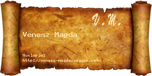 Venesz Magda névjegykártya